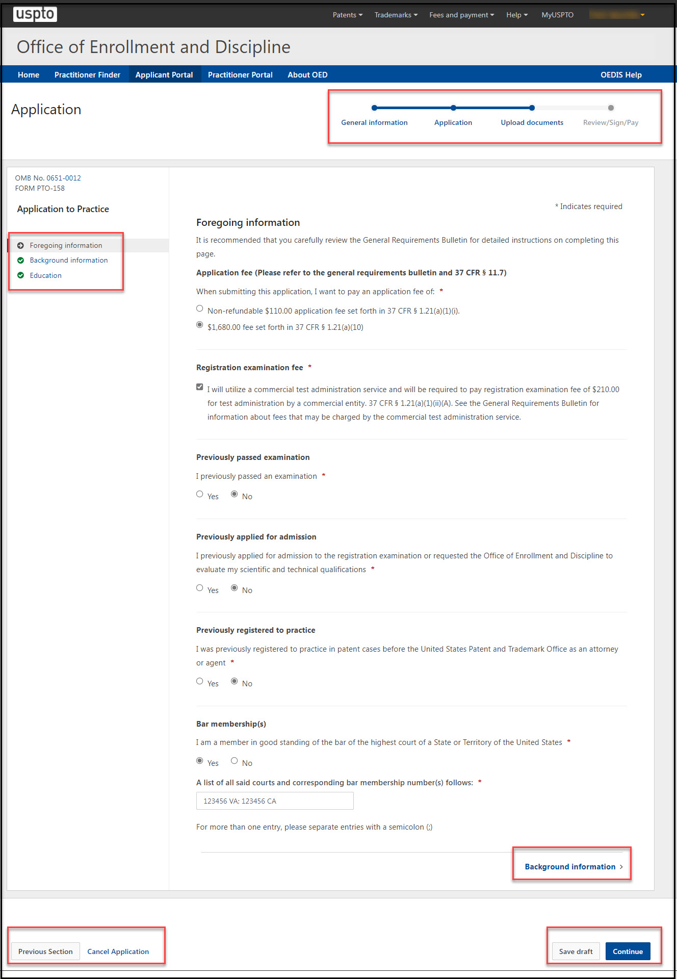 Application Navigation