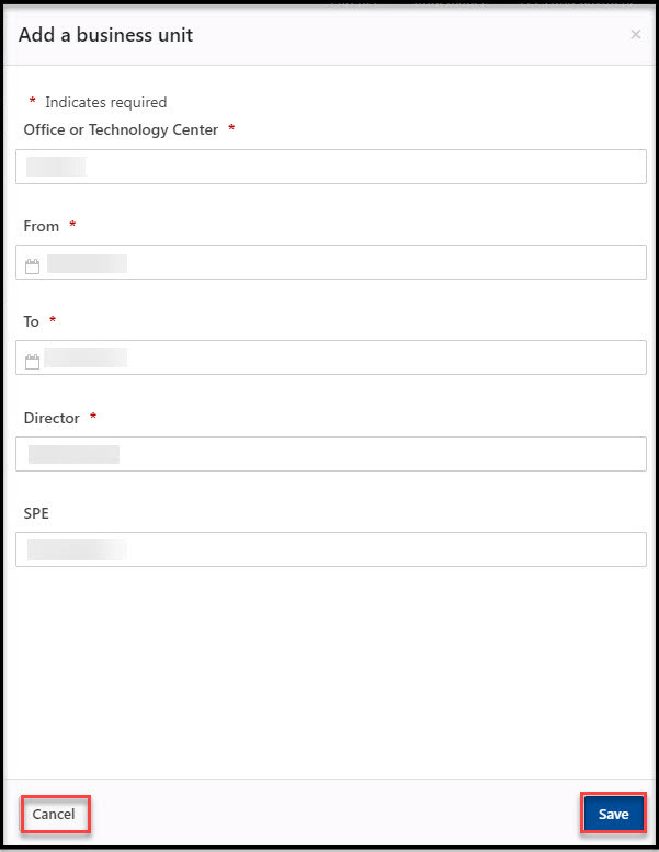 Applicant Waiver Add Business Unit