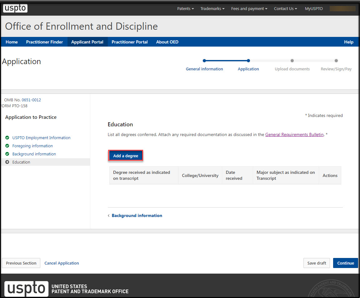 Applicant Waiver Education