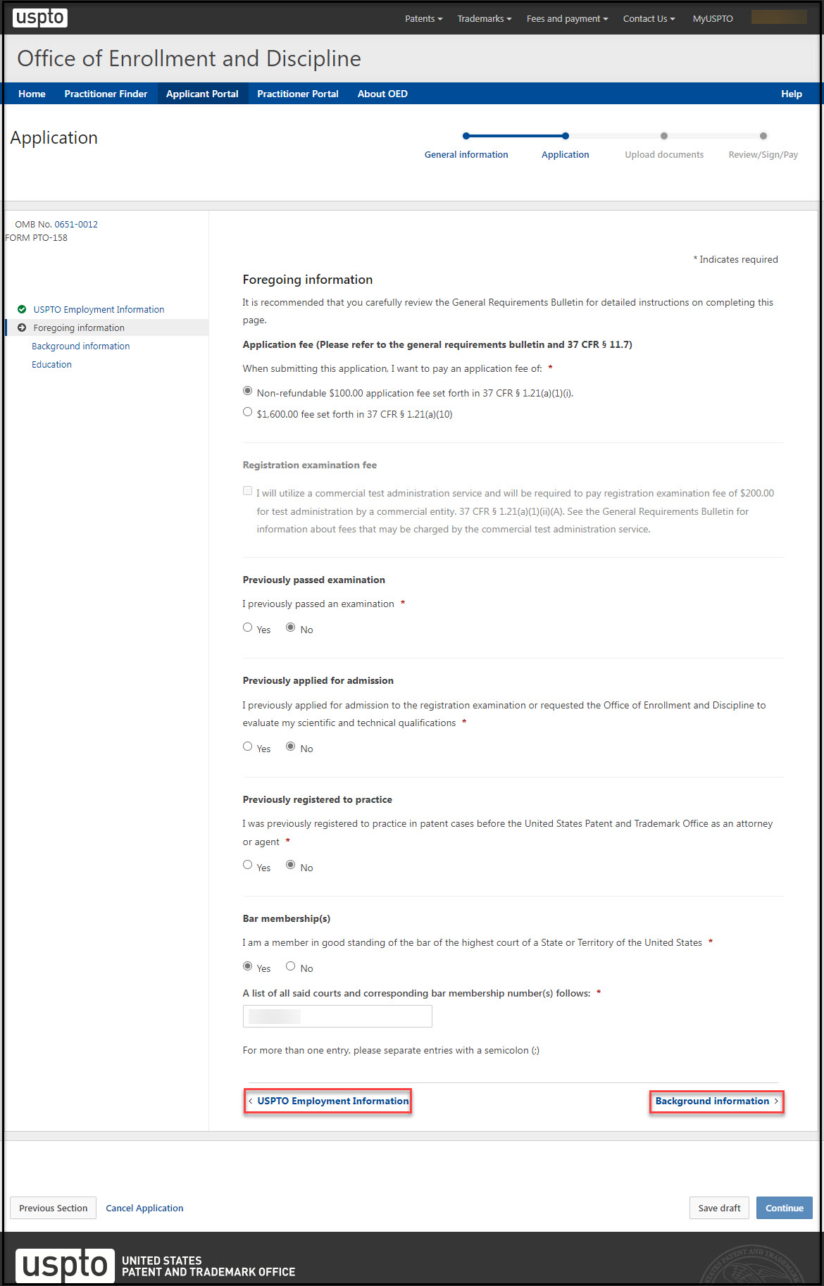 Applicant Waiver Foregoing Information