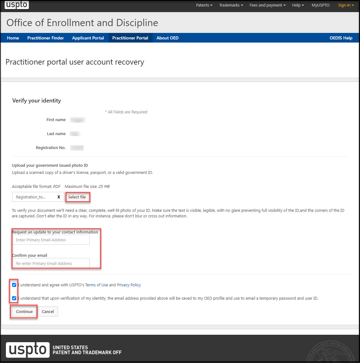 Verify Identity Submission